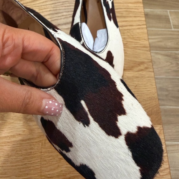 Madewell The Mylie Ballet Flat Cow Print Calf hair size 9.5 - Picture 3 of 4